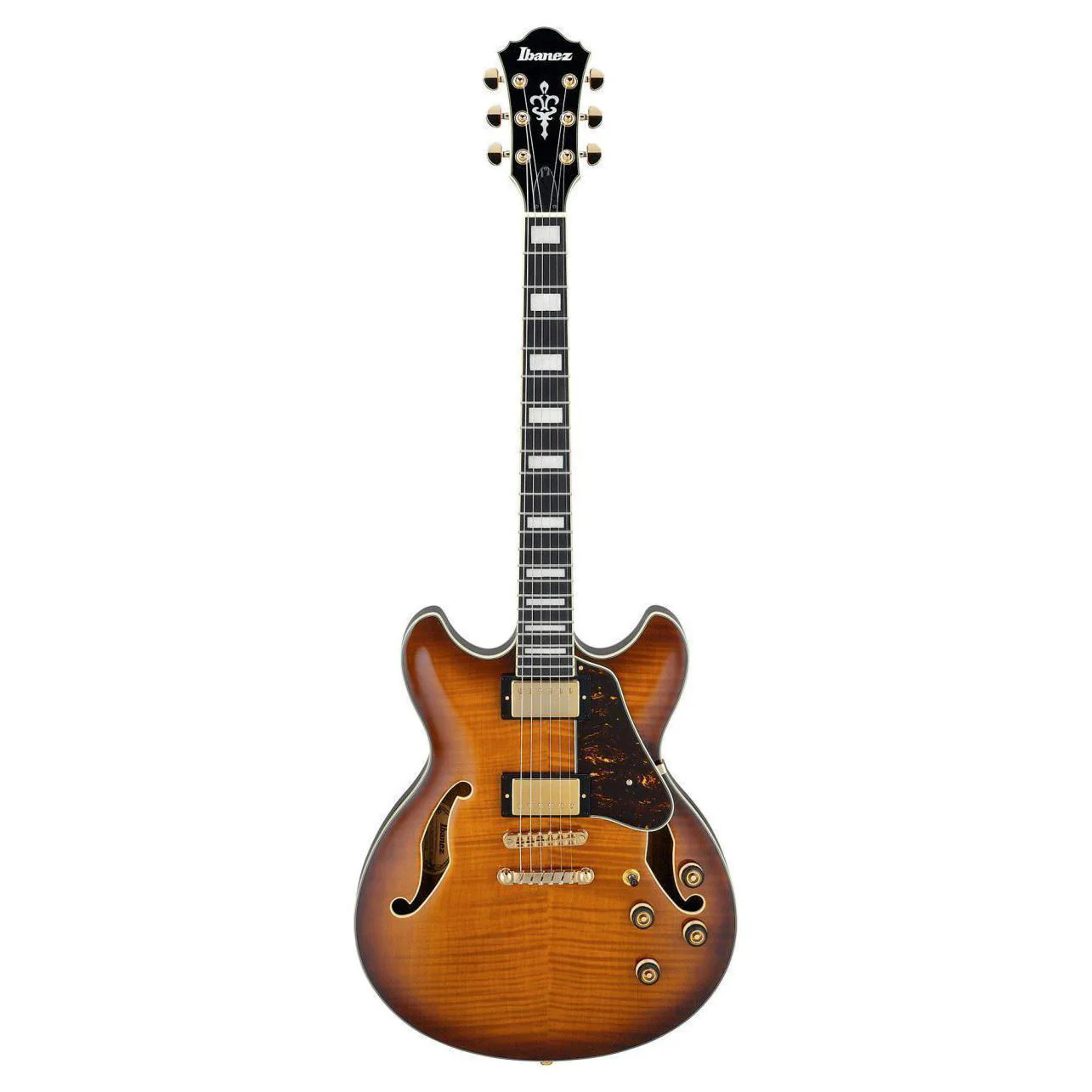 Ibanez AS93FM Artcore Hollow Body Guitar - Violin Sunburst - Image 5