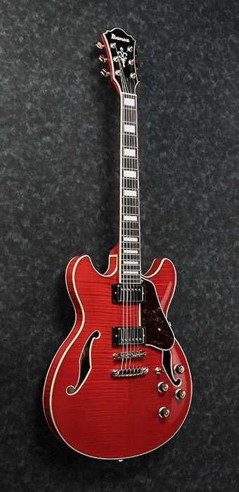 Ibanez AS93FM Artcore Semi-Hollow Electric Guitar in Transparent Cherry Red - Image 3
