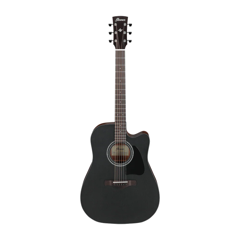 Ibanez AW247CE Acoustic Guitar in Weathered Black Open Pore - Image 8