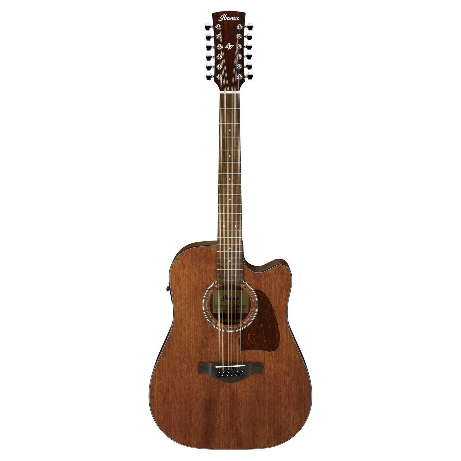 Ibanez AW5412CE 12 String Acoustic Guitar - Open Pore Natural - Image 6