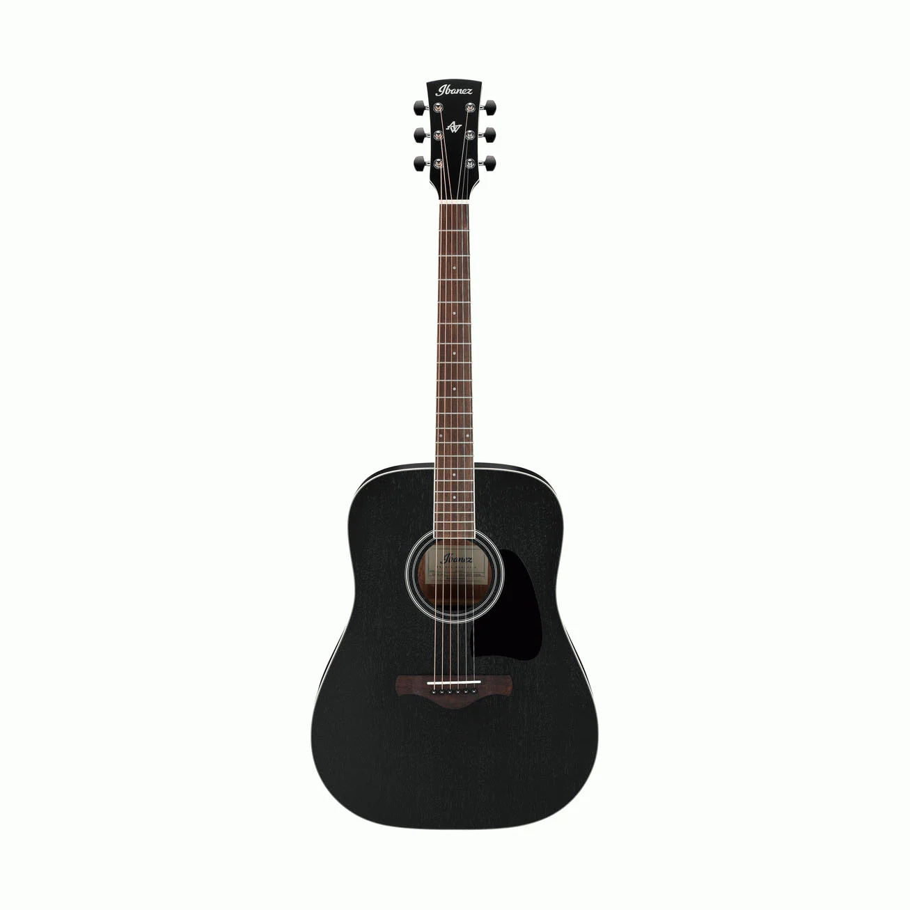 Ibanez AW84 Artwood Acoustic Guitar in Weathered Black - Image 6