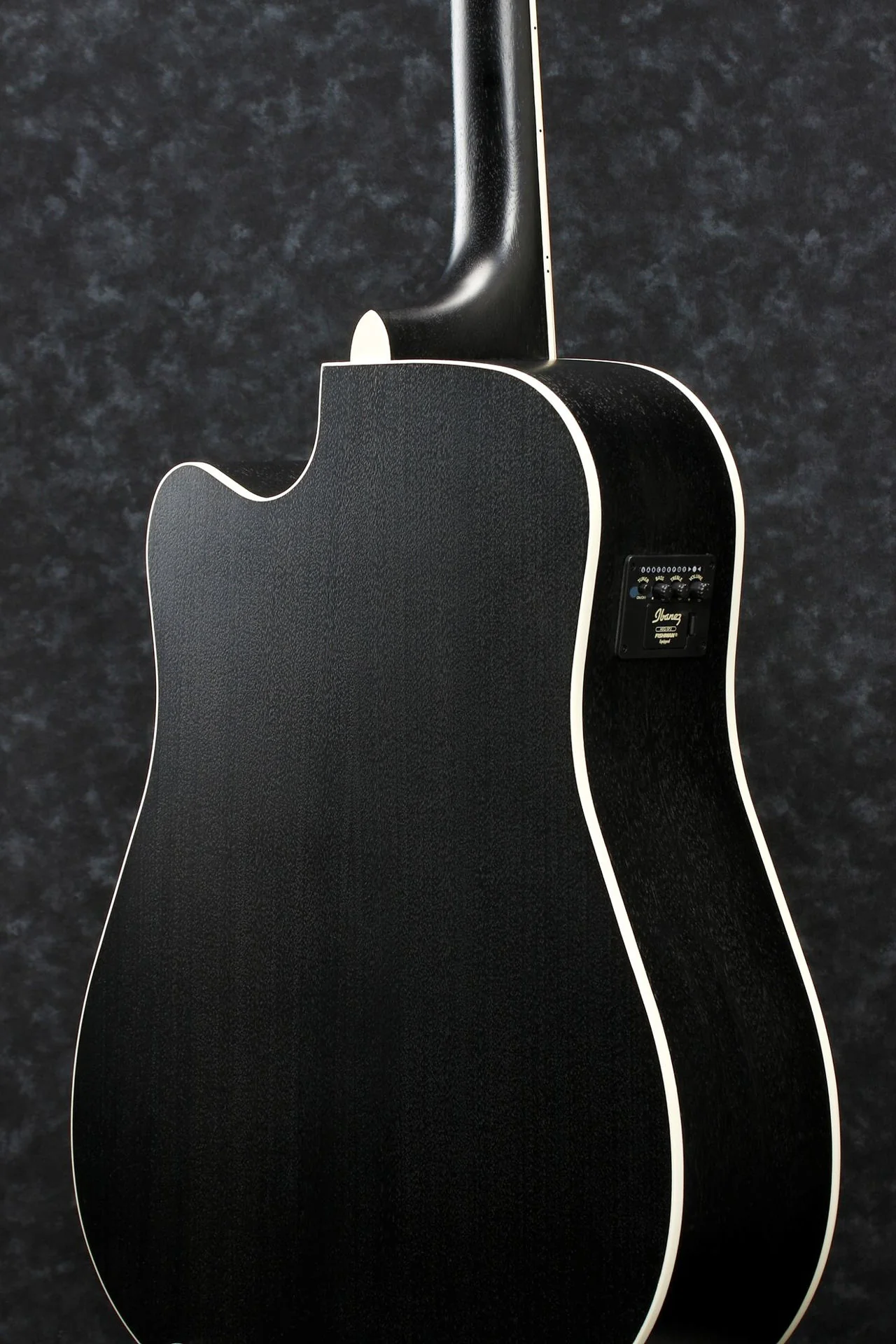 Ibanez AW84CE Acoustic Guitar - Weathered Black - Image 5