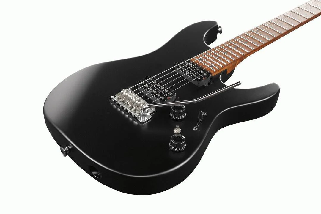 Ibanez AZ Prestige AZ2402 Electric Guitar - Black Flat with Hardcase - Image 3