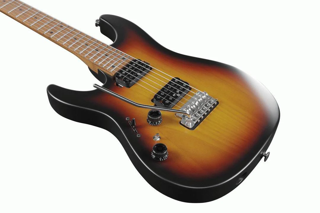 Ibanez AZ Prestige AZ2402L Left-Handed Electric Guitar - Tri Fade Burst Flat with Hardcase - Image 3