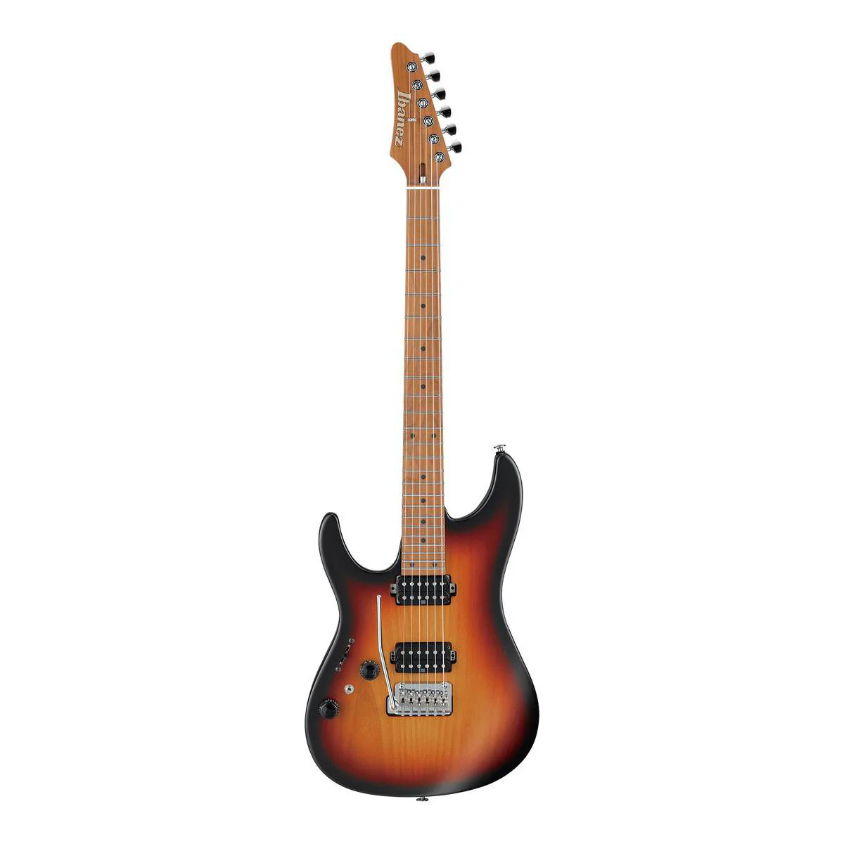 Ibanez AZ Prestige AZ2402L Left-Handed Electric Guitar - Tri Fade Burst Flat with Hardcase - Image 5