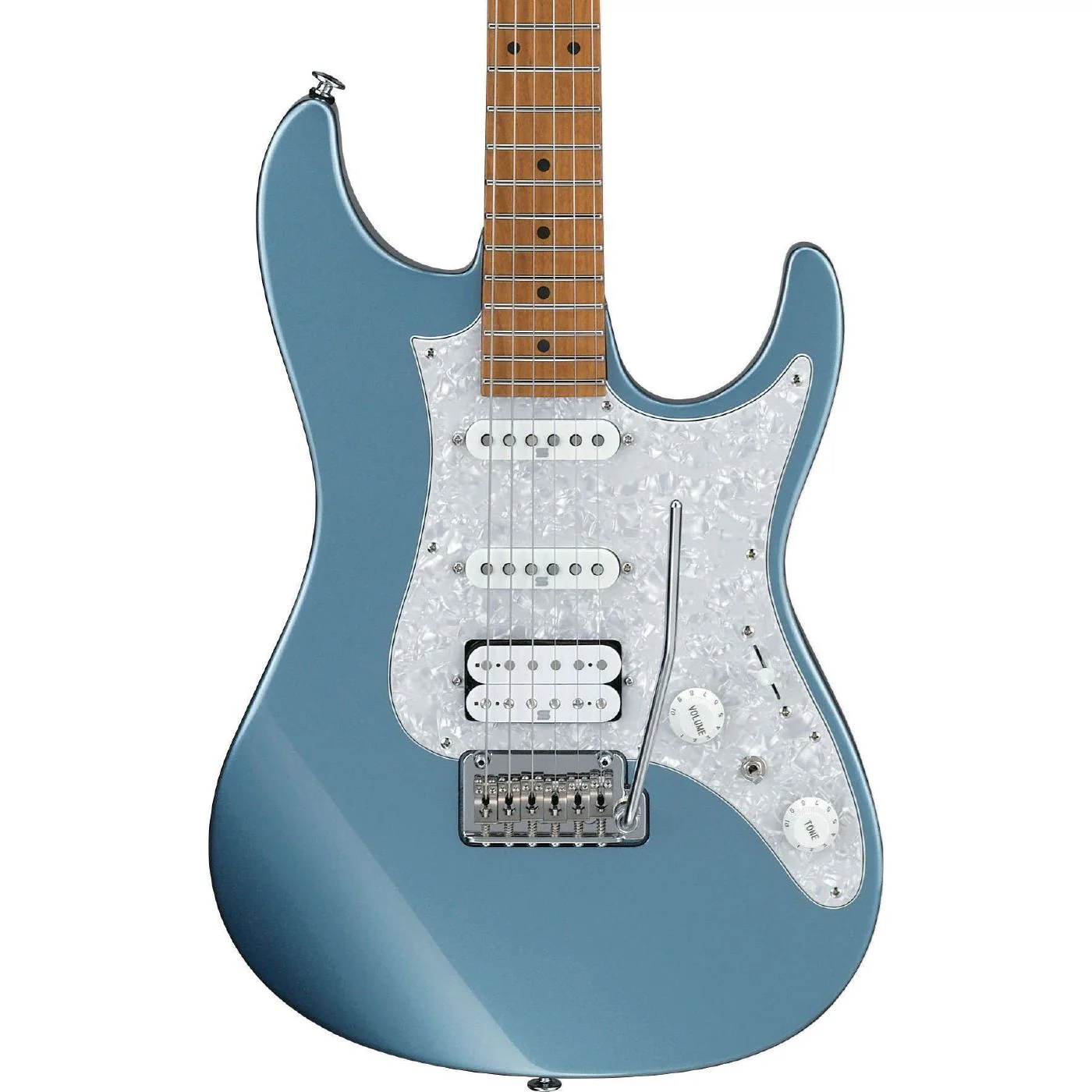 Ibanez AZ2204 Prestige Electric Guitar in Hard Case - Ice Blue Metallic - Image 2