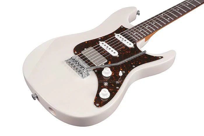 Ibanez AZ2204N AWD Prestige Electric Guitar with Case - Antique White Blonde - Image 4