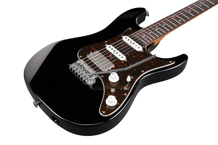 Ibanez AZ2204N BK Prestige Electric Guitar with Case - Black - Image 8