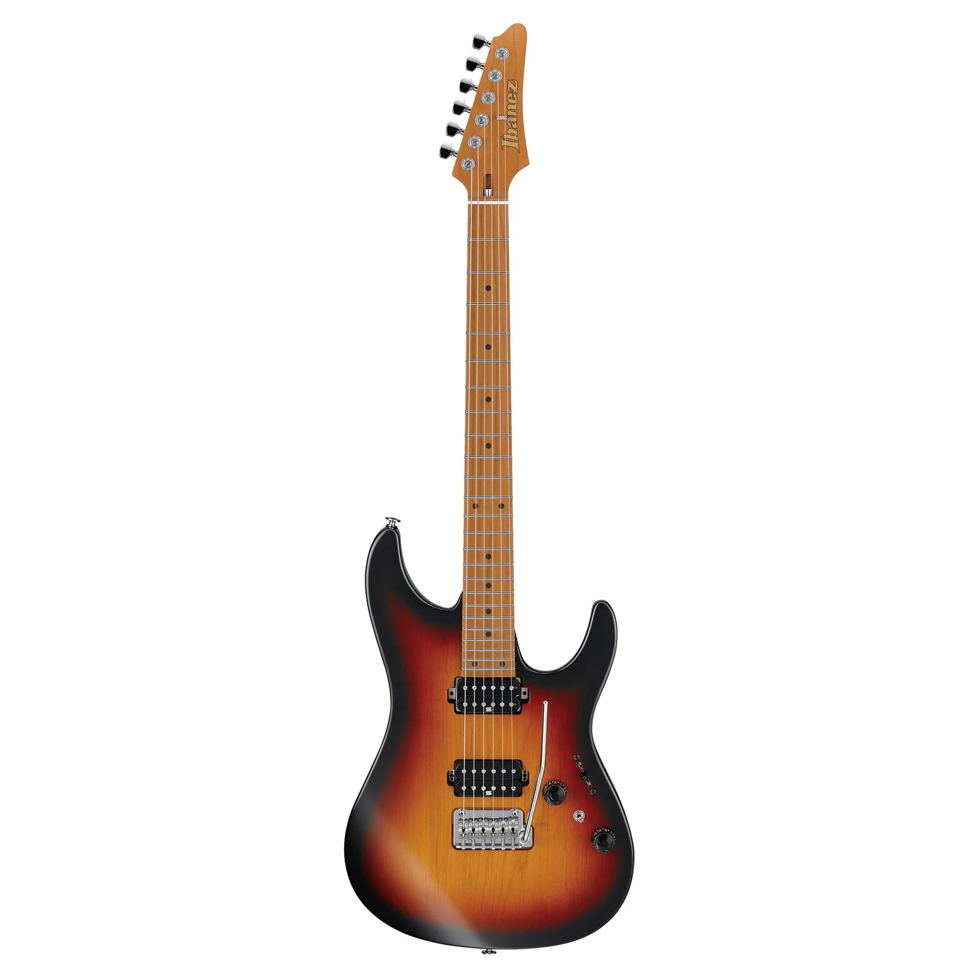 Ibanez AZ2402 Prestige Electric Guitar in Hard Case - Tri Fade Burst Flat - Image 6