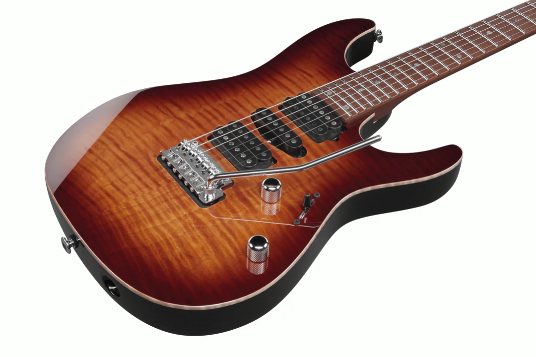 Ibanez AZ2407F Prestige Electric Guitar in Brownish Sphalerite with Case - Image 3