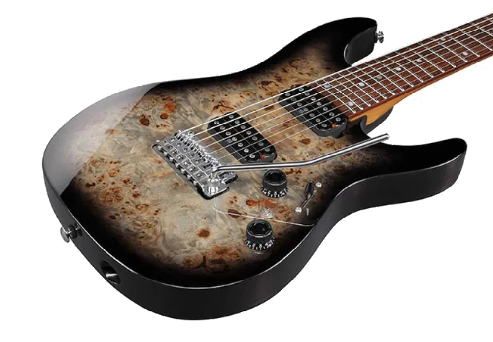 Ibanez AZ427P1PB CKB Premium Electric Guitar with Bag in Charcoal Black Burst - Image 6