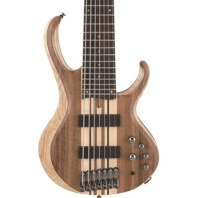Ibanez BTB747 7 String Bass Guitar - Natural Low Gloss - Image 5