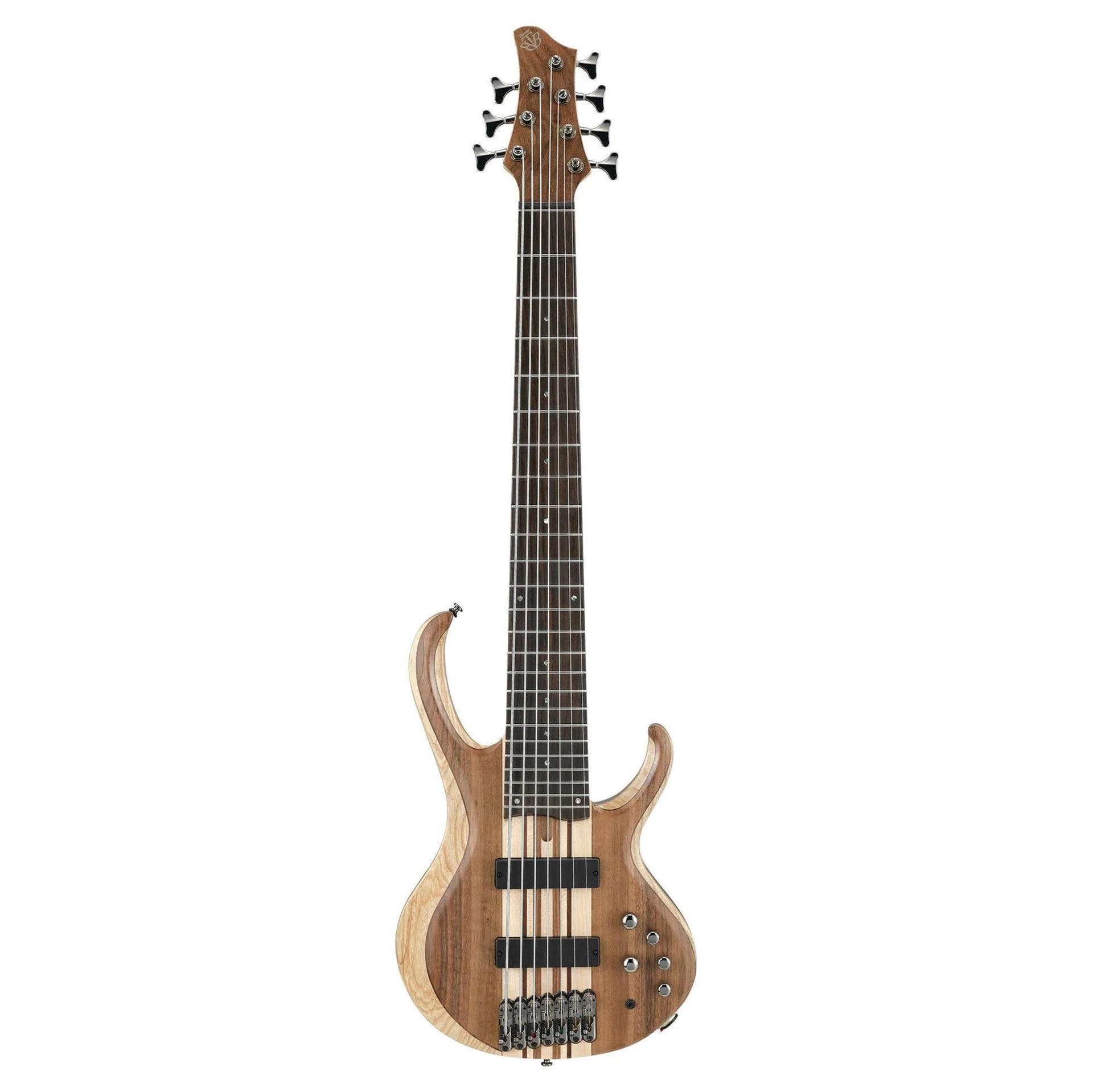Ibanez BTB747 7 String Bass Guitar - Natural Low Gloss - Image 6