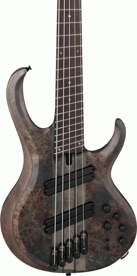 Ibanez BTB805MS TGF Electric Bass Guitar - Transparent Gray Flat - Image 4