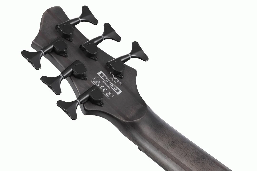 Ibanez BTB806MS TGF Electric Bass Guitar - Transparent Gray Flat - Image 4