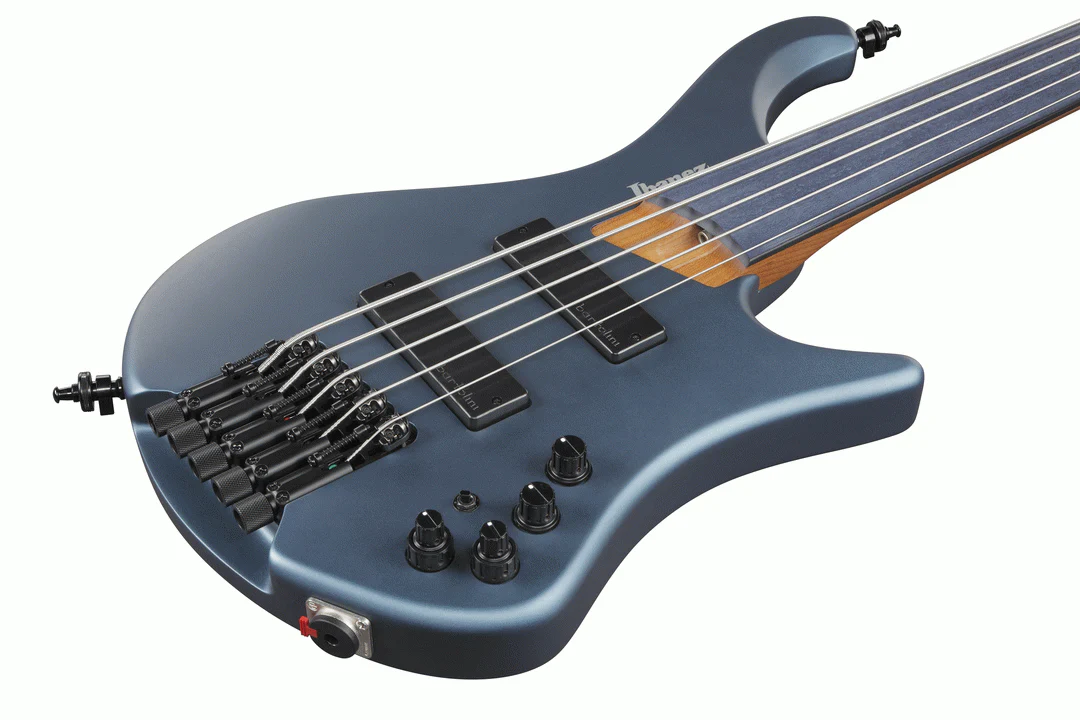 Ibanez EHB1005F Electric Bass Guitar in Arctic Ocean Matte - Image 7