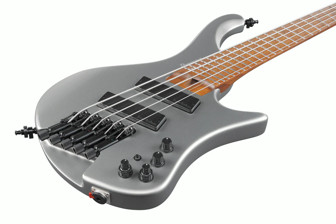 Ibanez EHB1005SMS Electric Bass Guitar in Metallic Gray Matte - Image 10