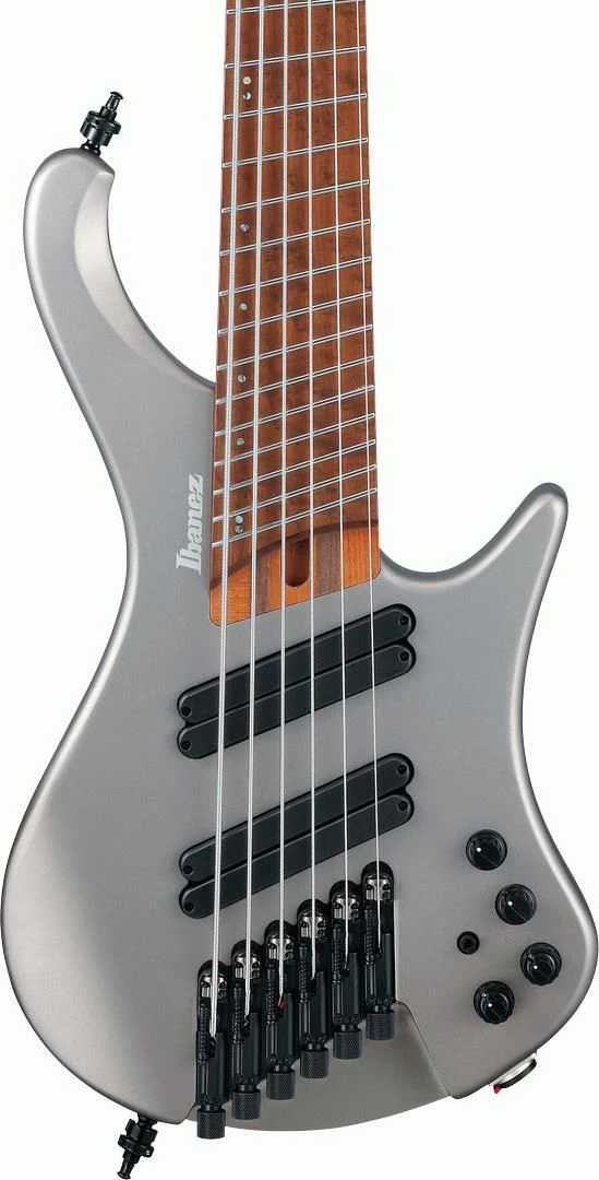 Ibanez EHB1006MS MGM Electric Bass Guitar - Metallic Gray Matte - Image 4