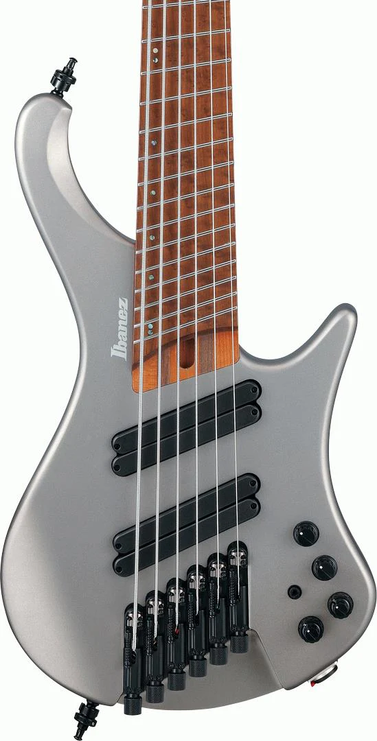 Ibanez EHB1006MS MGM Electric Bass Guitar - Metallic Gray Matte - Image 7