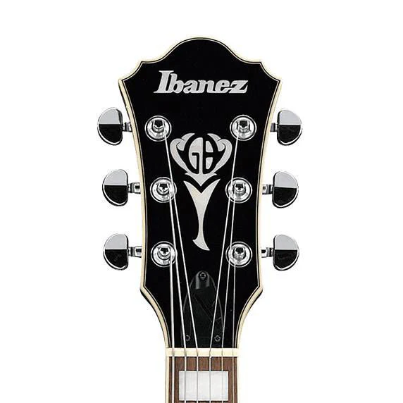 Ibanez GB10EM George Benson Signature Hollow Body Electric Guitar in Antique Amber - Image 4