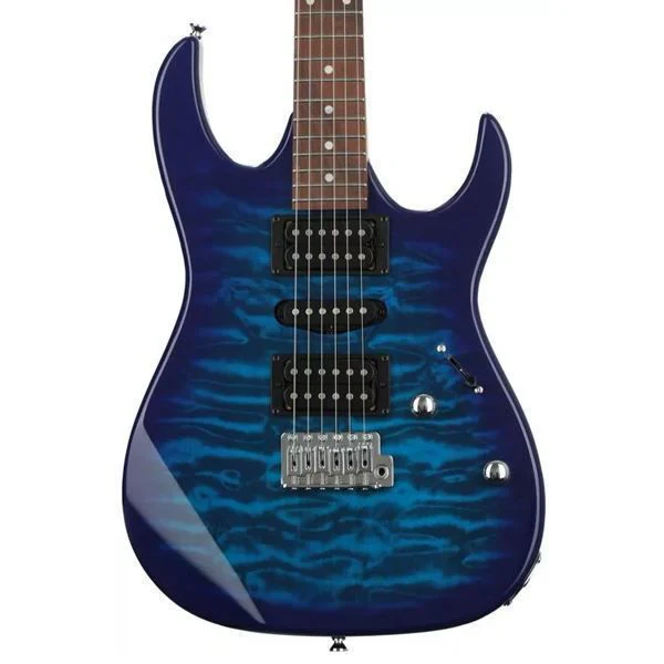 Ibanez GRX70QA GIO Electric Guitar - Transparent Blue Burst - Image 2