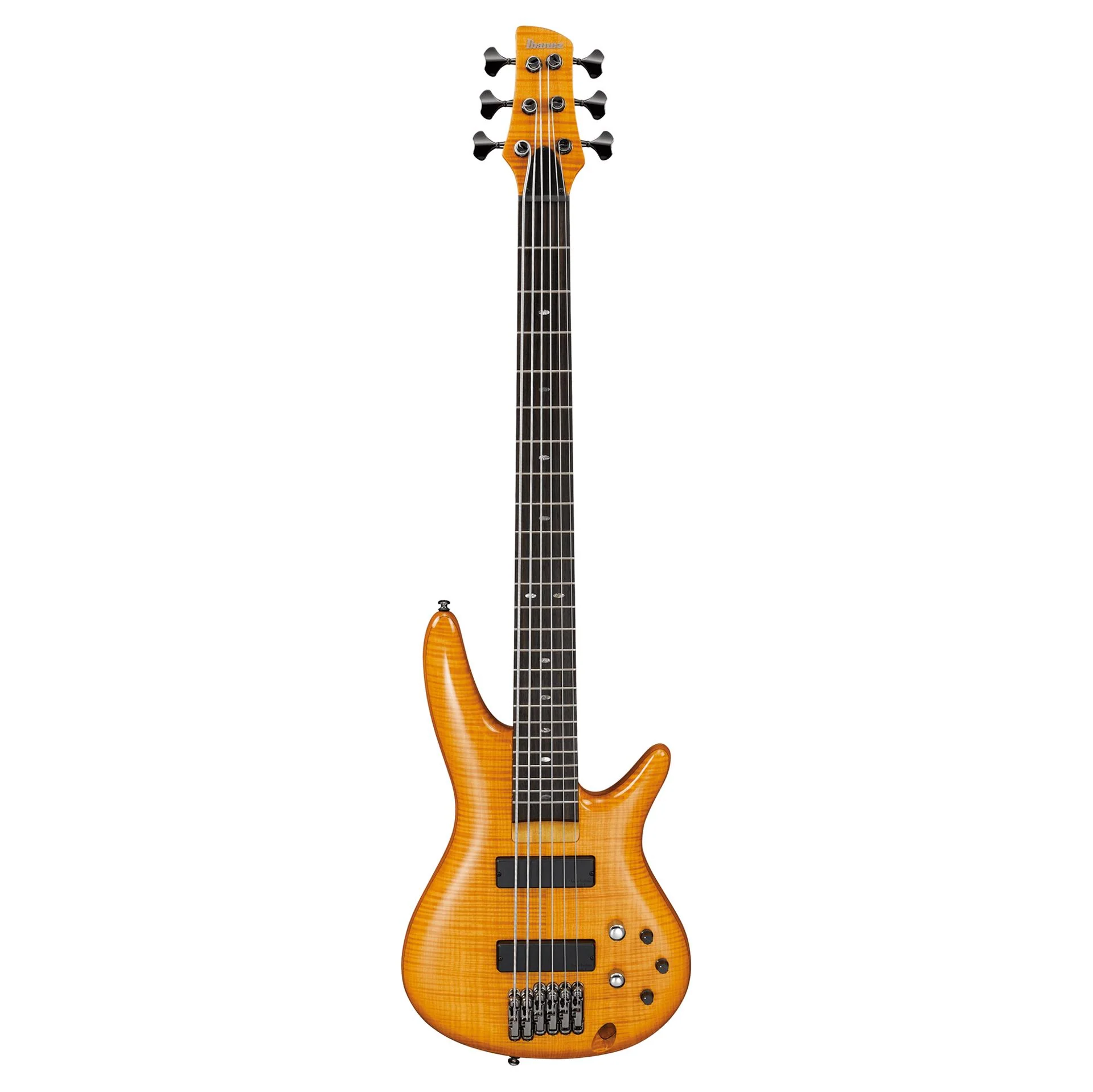 Ibanez GVB36 Gerald Veasley Signature 6 String Bass Guitar - Amber - Image 4