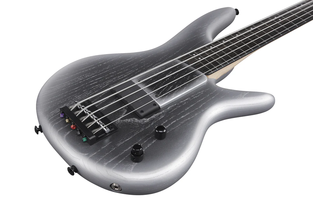 Ibanez GWB25TH Gary Willis Signature Bass Guitar in Silver Wave Burst Flat - Image 4