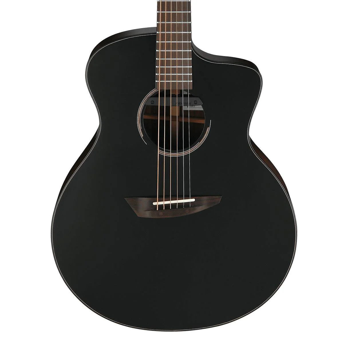Ibanez JGM10 Jon Gomm Acoustic Guitar - Black Satin Top Gloss Natural Back and Sides - Image 3