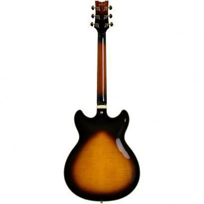 Ibanez JSM10 John Scofield Signature Hollow Body Electric Guitar Vintage - Yellow Sunburst - Image 5
