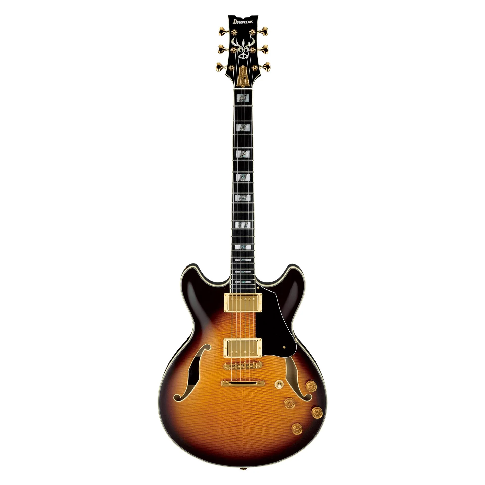 Ibanez JSM100 John Scofield Signature Hollow Body Electric Guitar - Vintage Sunburst - Image 5