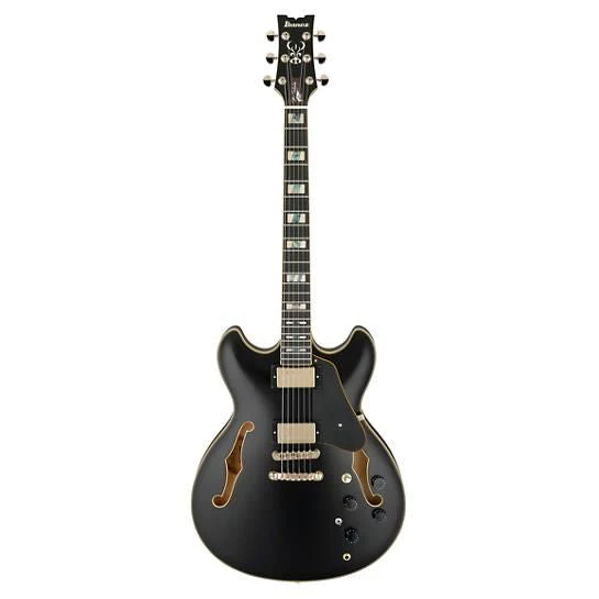 Ibanez JSM20 John Scofield Signature Hollowbody Guitar in Hard Case - Black Low Gloss