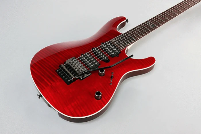 Ibanez KIKO100 Kiko Electric Guitar in Transparent Ruby Red with Case - Image 2