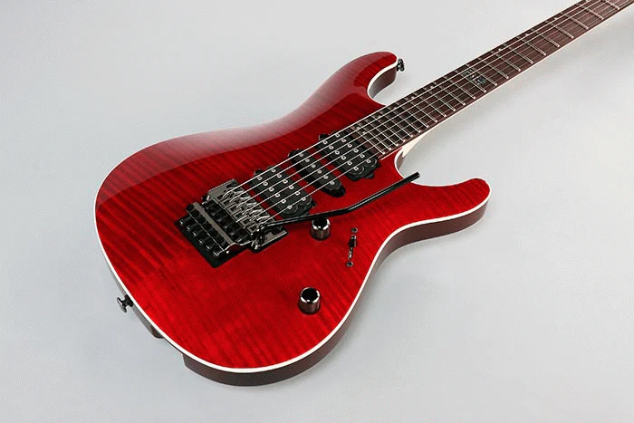 Ibanez KIKO100 Kiko Electric Guitar in Transparent Ruby Red with Case - Image 6