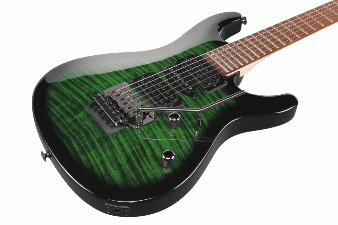 Ibanez KIKOSP3 Kiko Signature Electric Guitar in Transparent Emerald Burst - Image 4