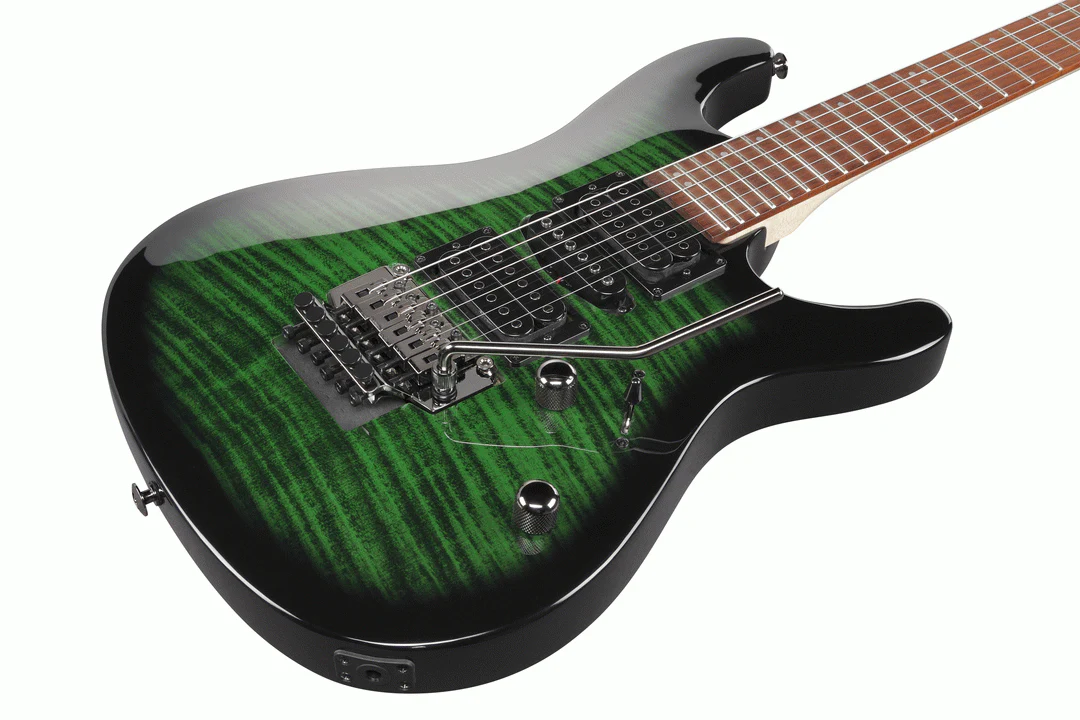 Ibanez KIKOSP3 Kiko Signature Electric Guitar in Transparent Emerald Burst - Image 7