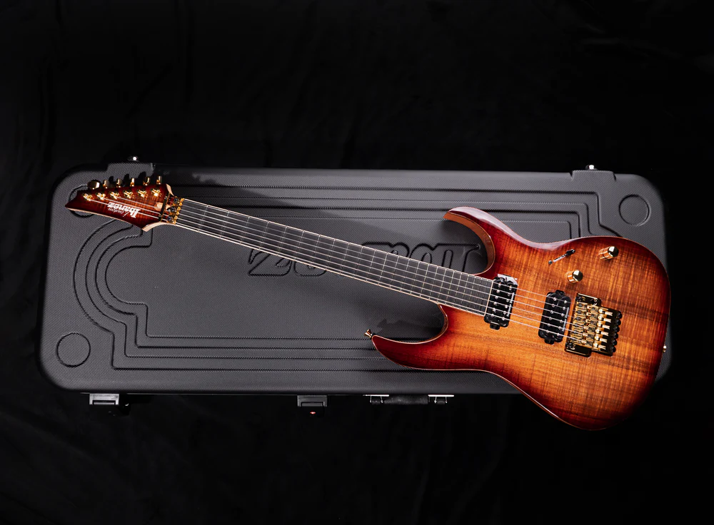 Ibanez Limited Edition 50th Anniversary j.Custom RGRAMG50TH RBB Electric Guitar in Blackwood - Image 4