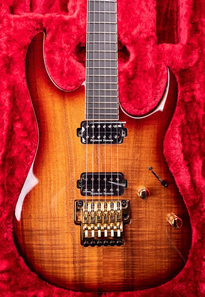 Ibanez Limited Edition 50th Anniversary j.Custom RGRAMG50TH RBB Electric Guitar in Blackwood - Image 5