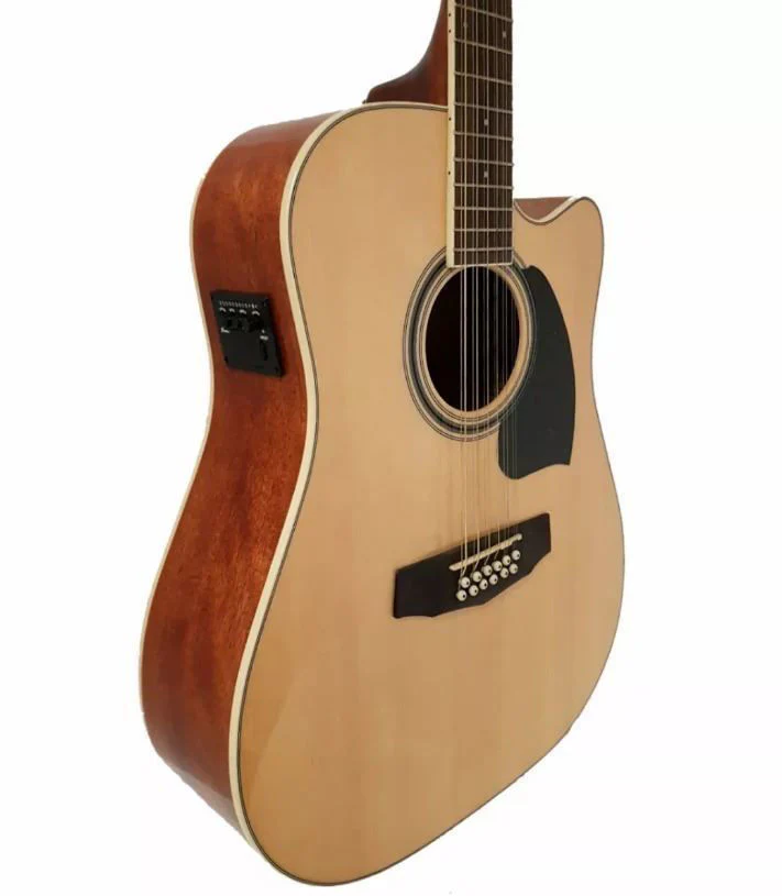 Ibanez PF1512ECE 12 String Acoustic Guitar - Natural High Gloss - Image 3