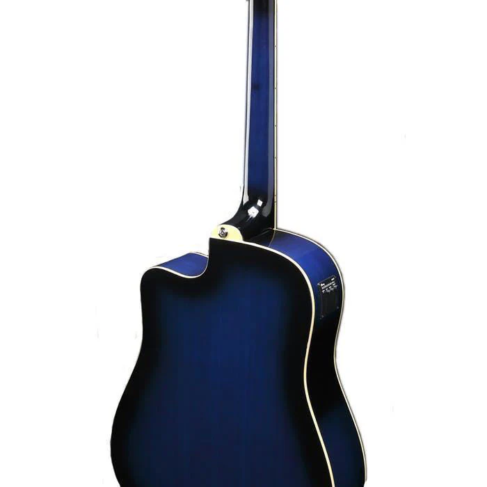 Ibanez PF15ECE Acoustic Guitar - Trans Blue High Gloss - Image 6