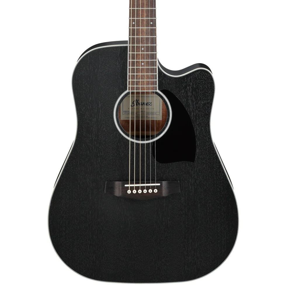 Ibanez PF16MWC Acoustic Guitar in Weathered Black Open Pore - Image 9