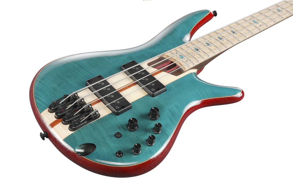 Ibanez Premium SR1420B Bass Guitar in Caribbean Green Low Gloss - Image 4