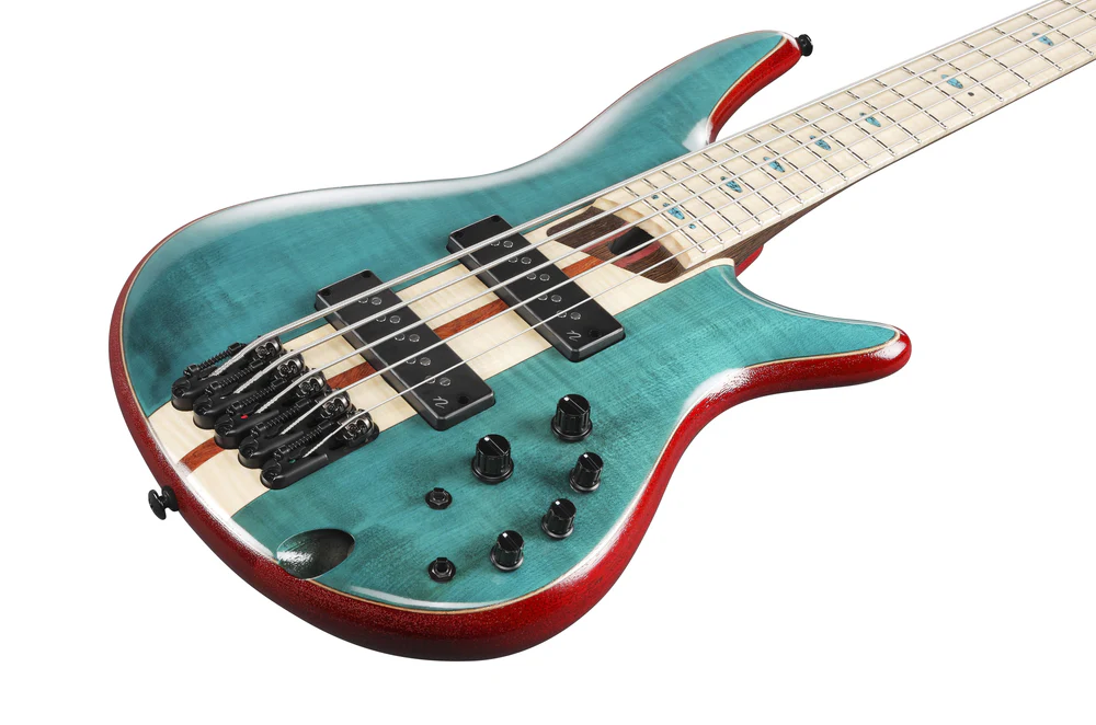 Ibanez Premium SR1425B Bass Guitar in Caribbean Green Low Gloss - Image 4
