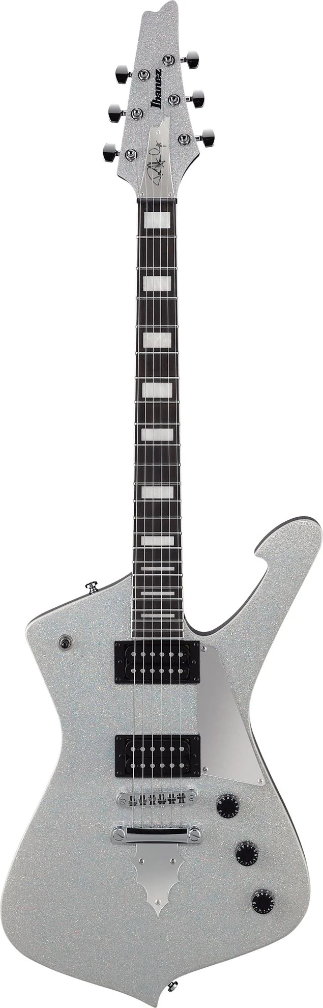 Ibanez PS60 Paul Stanley Signature Electric Guitar - Silver Sparkle - Image 5