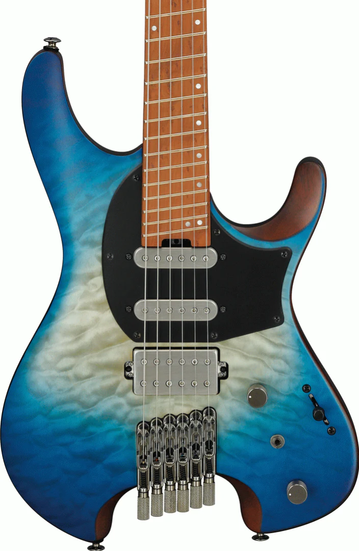 Ibanez Q Series QX54QM Premium Electric Guitar in Matte Blue Sphere Burst - Image 4
