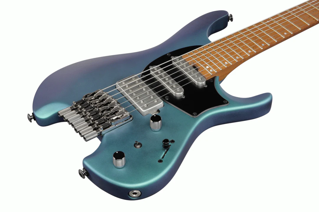 Ibanez Q547 Premium Electric Guitar in Blue Chameleon Metallic with Bag - Image 4