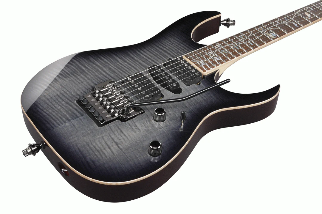 Ibanez RG8570 J-Custom Electric Guitar in Black Rutile with Case - Image 5