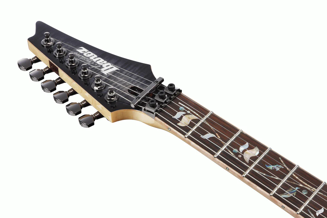 Ibanez RG8570 J-Custom Electric Guitar in Black Rutile with Case - Image 7