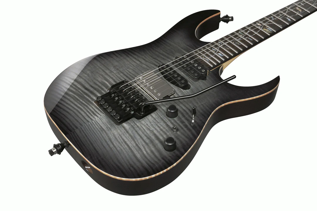Ibanez RG8870 J-Custom Electric Guitar in Black Rutile with Case - Image 7
