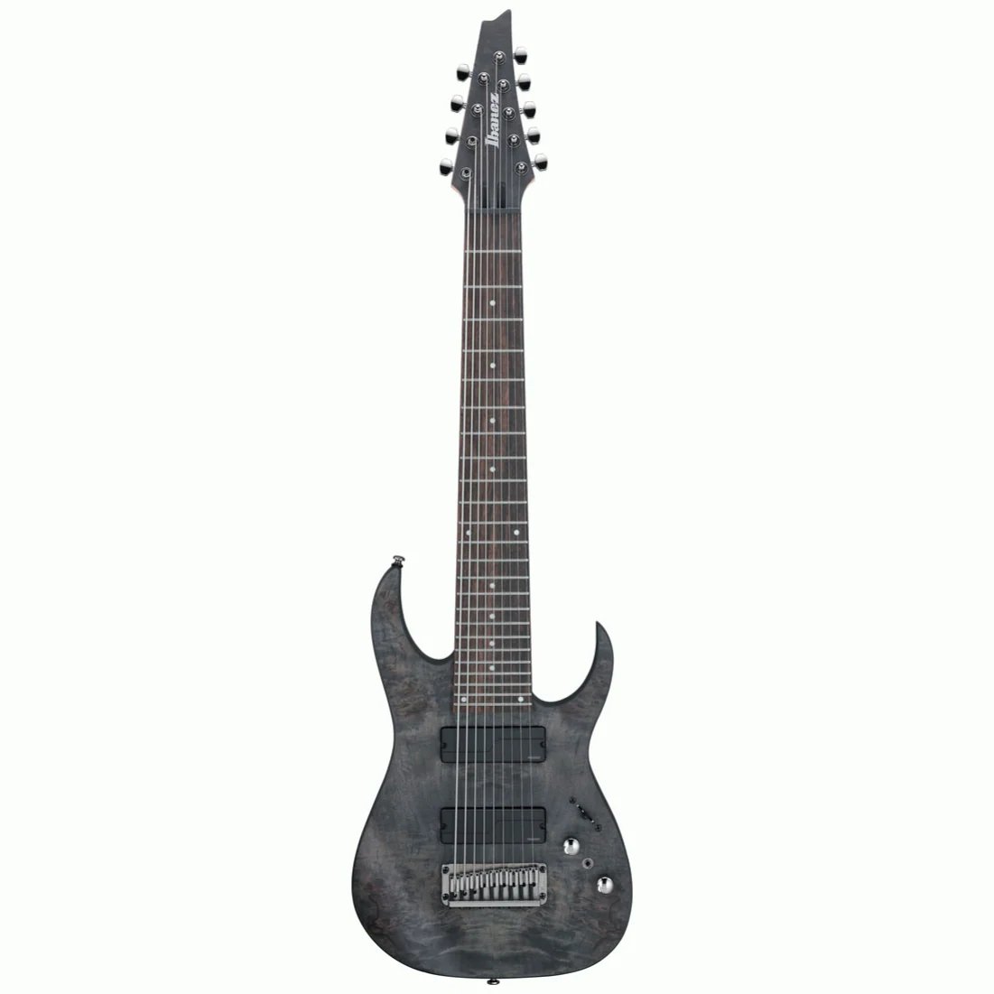 Ibanez RG9PB 9- string Electric Guitar in Transparent Gray Flat