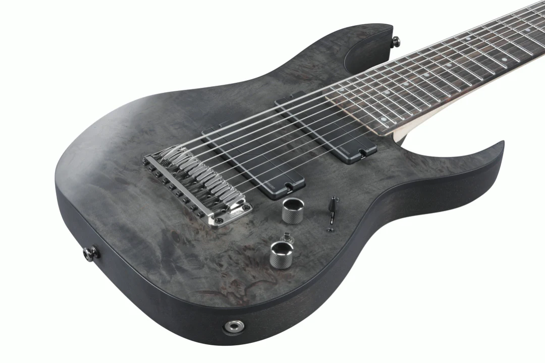 Ibanez RG9PB 9- string Electric Guitar in Transparent Gray Flat - Image 3